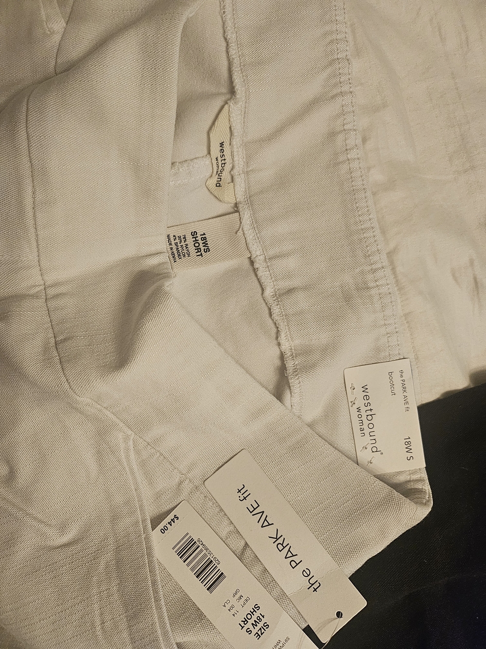 Westbound Womens White Dress Pant Size 16W